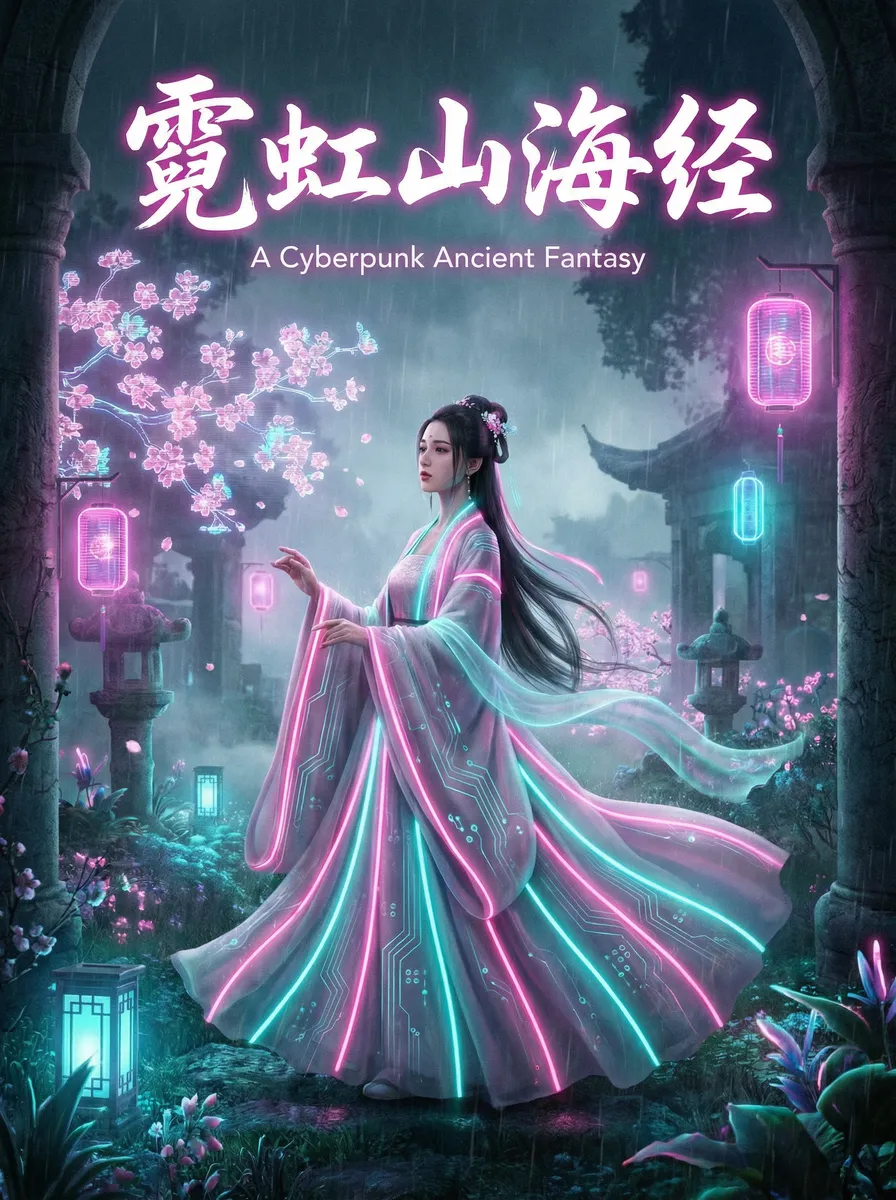 popki 古风奇缘短剧 - 霓虹山海经海报